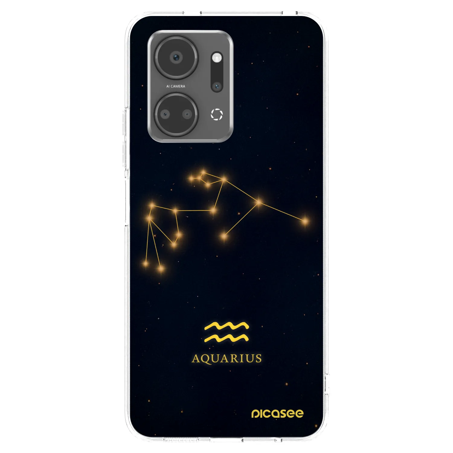 Picasee Honor X7a Hülle - Transparentes Silikon - AQUARIUS