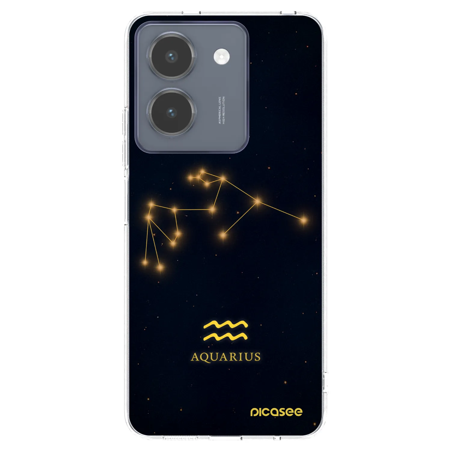 Picasee Vivo Y36 4G Hülle - Transparentes Silikon - AQUARIUS