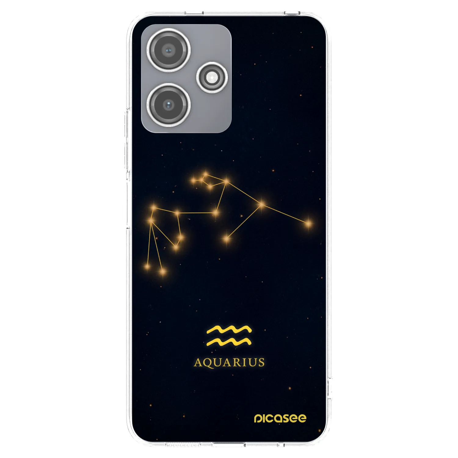 Picasee Xiaomi Redmi 12 5G Hülle - Transparentes Silikon - AQUARIUS