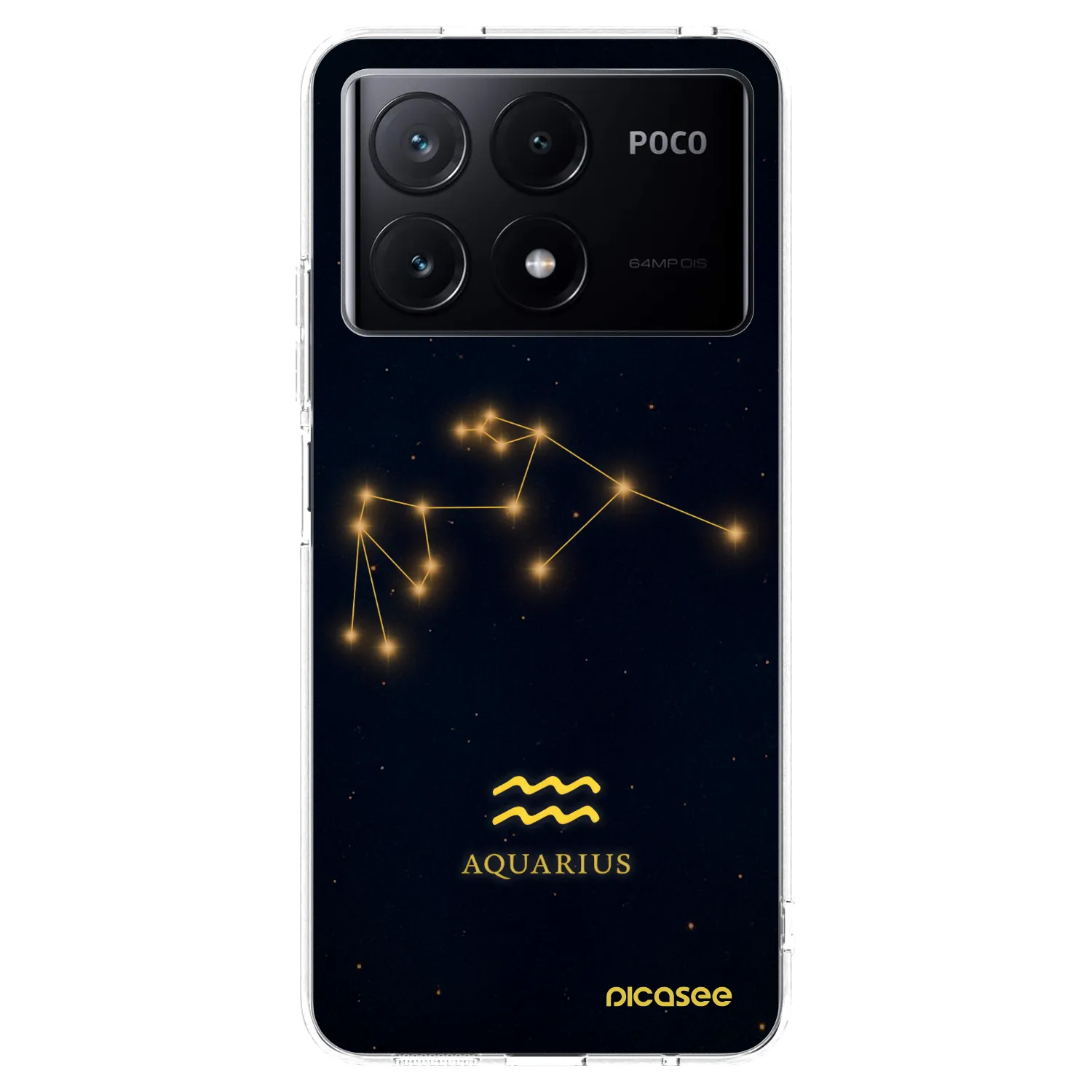 Picasee Xiaomi Poco X6 Pro Hülle - Transparentes Silikon - AQUARIUS