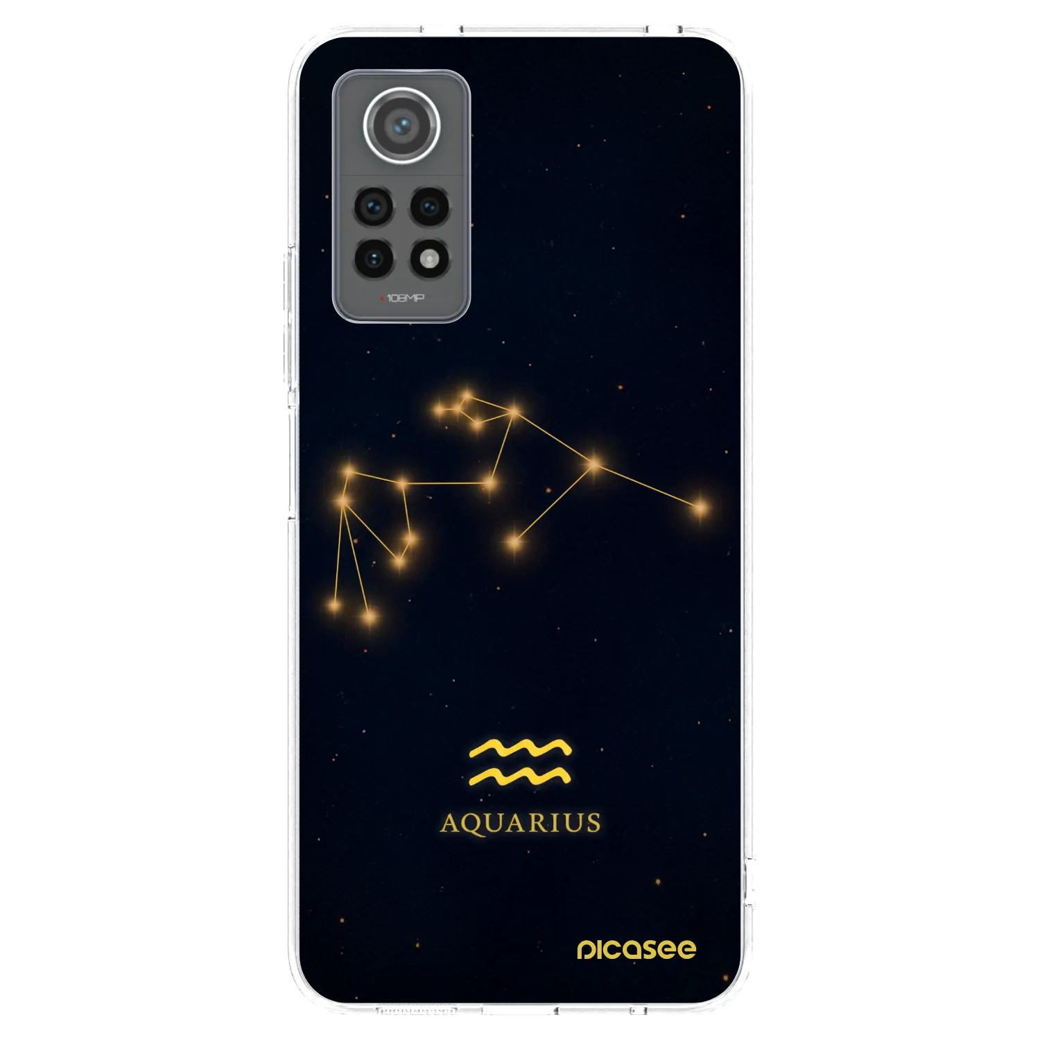 Picasee Xiaomi Redmi Note 12 Pro 4G Hülle - Transparentes Silikon - AQUARIUS