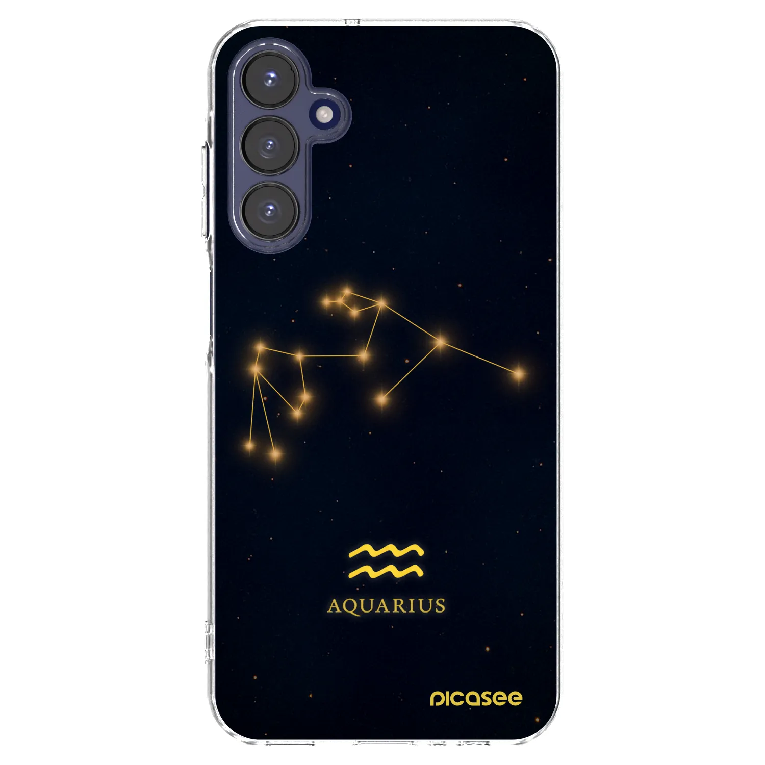 Picasee Samsung Galaxy A15 A155F 4G Hülle - Transparentes Silikon - AQUARIUS