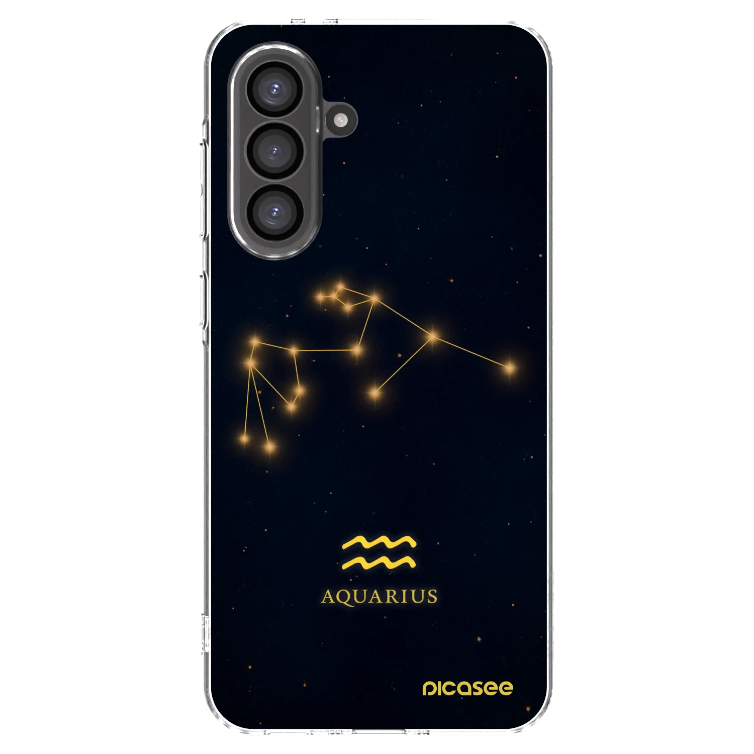 Picasee Samsung Galaxy A36 5G Hülle - Transparentes Silikon - AQUARIUS