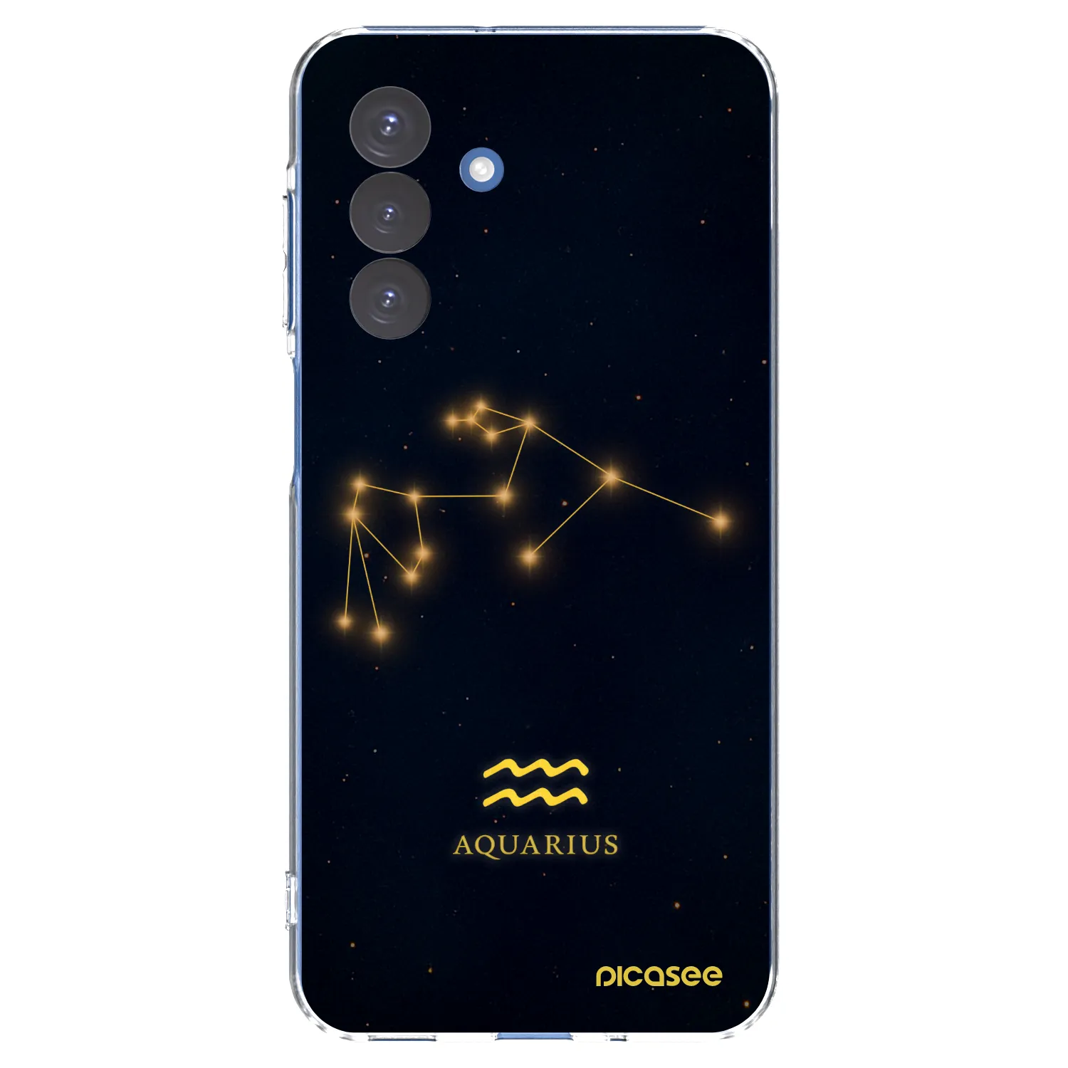 Picasee Samsung Galaxy A17 5G Hülle - Transparentes Silikon - AQUARIUS