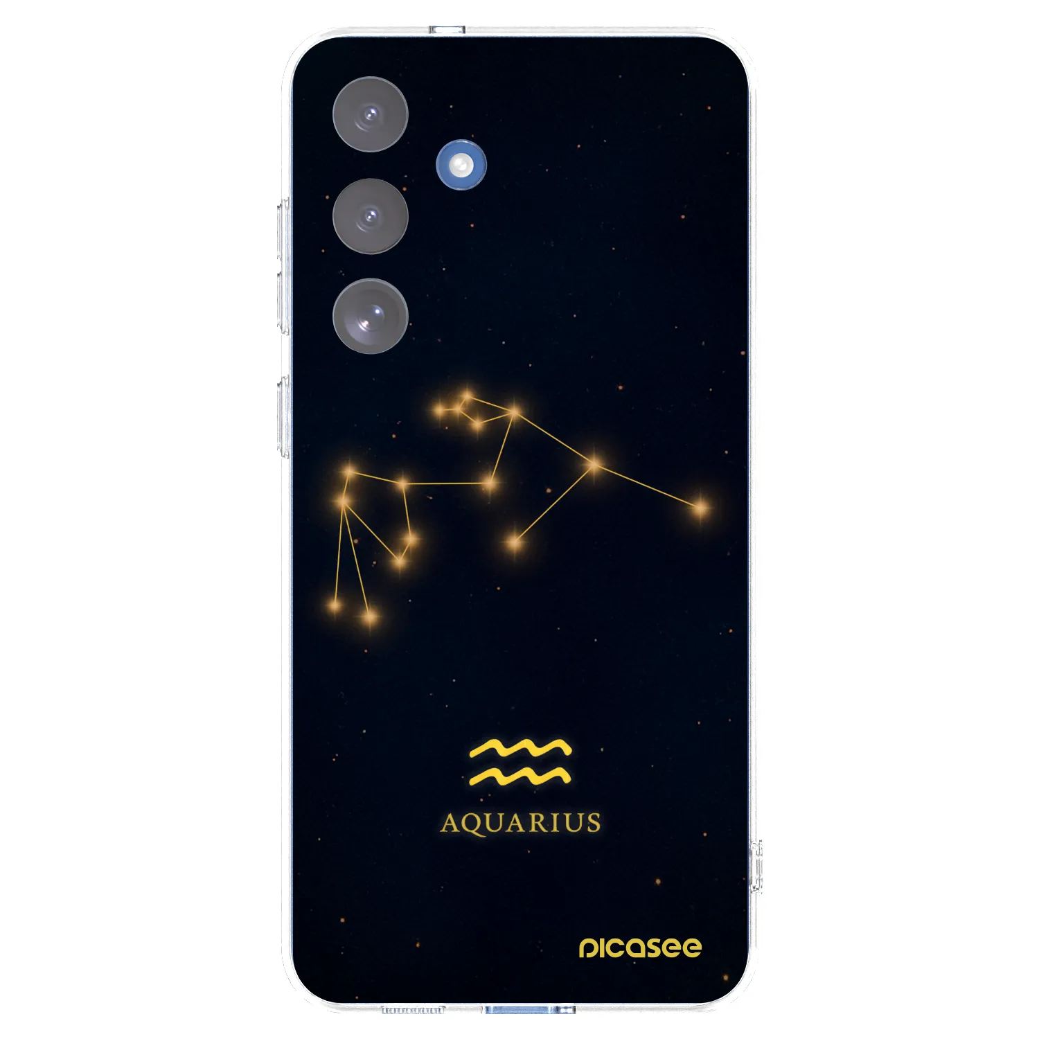 Picasee Samsung Galaxy S25 FE 5G Hülle - Transparentes Silikon - AQUARIUS