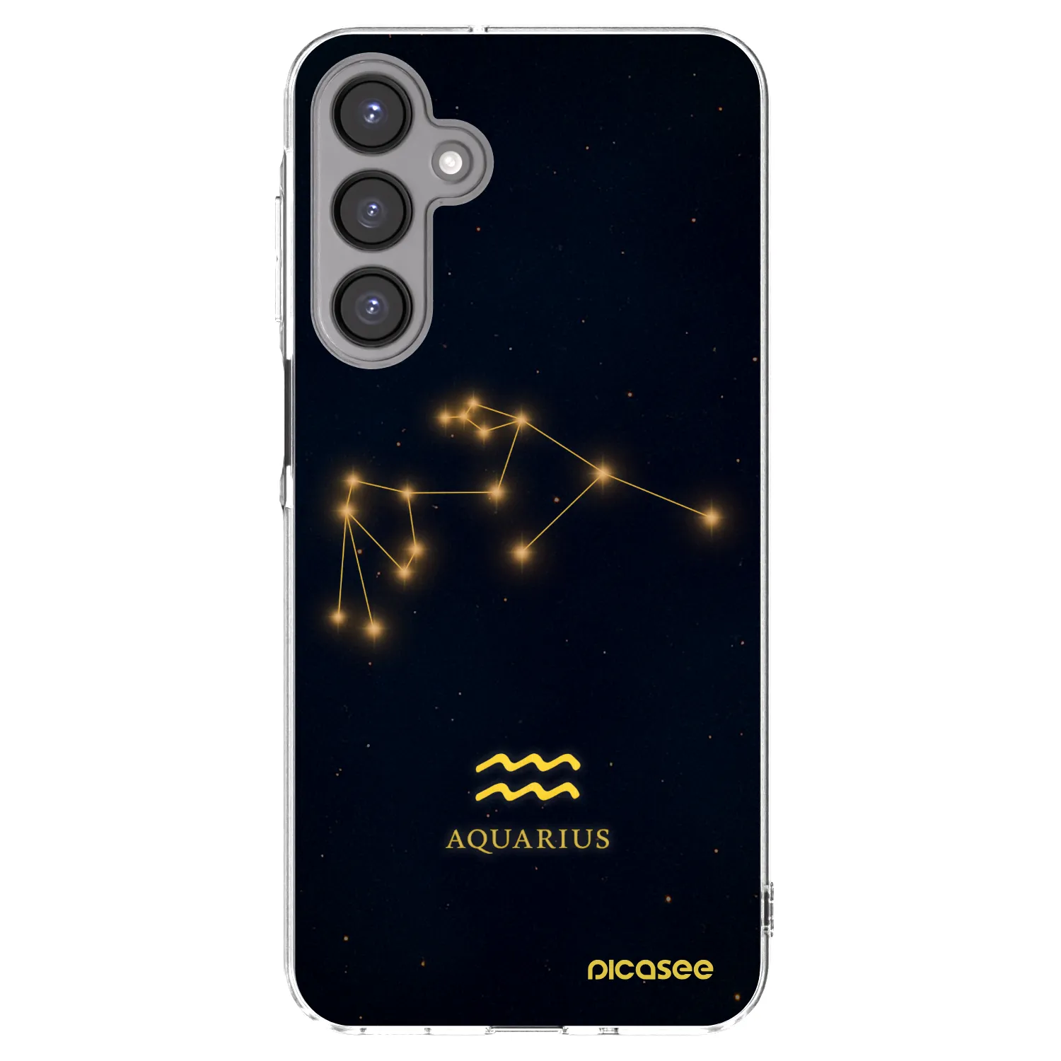 Picasee Samsung Galaxy A16 4G Hülle - Transparentes Silikon - AQUARIUS