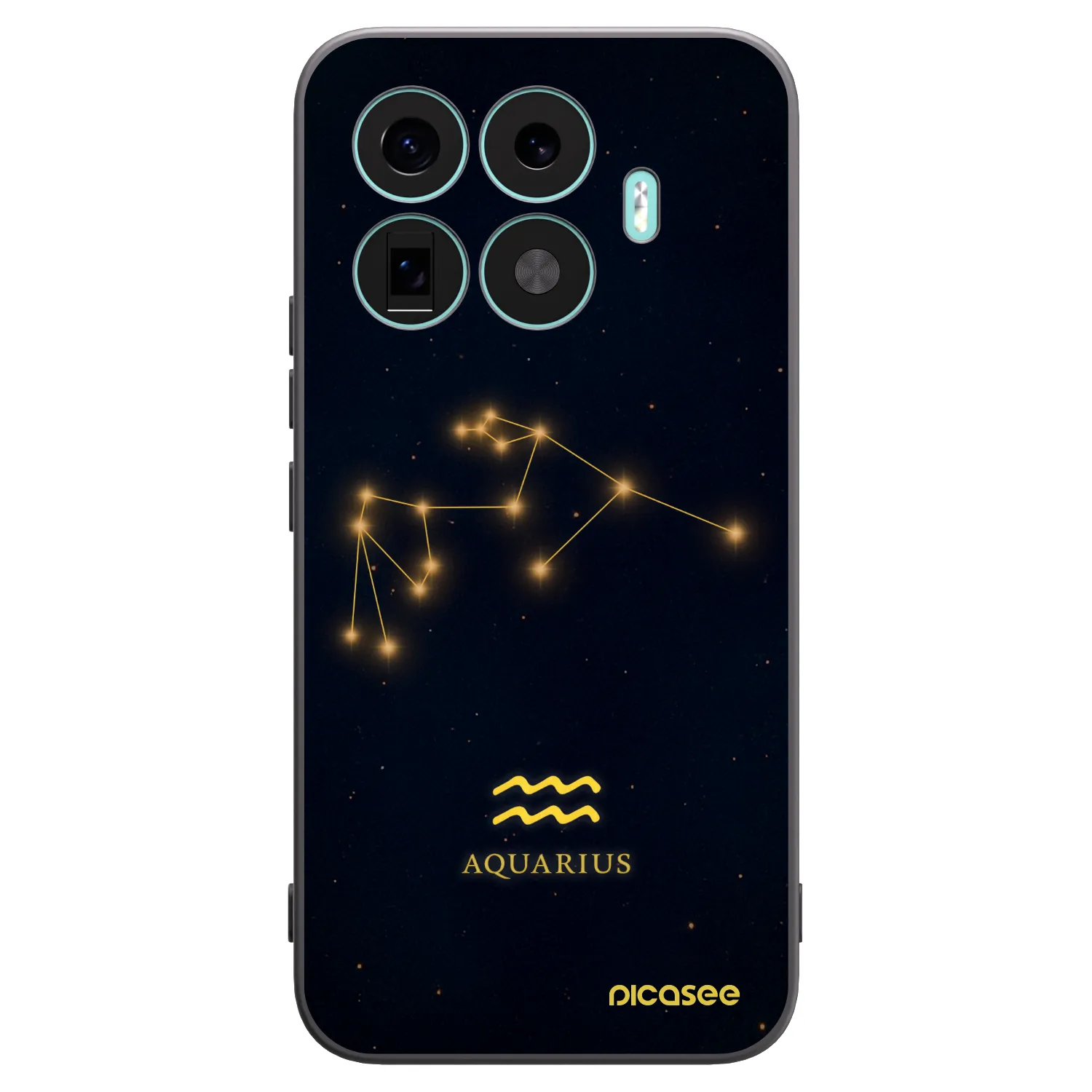 Picasee Xiaomi 17T Pro Hülle - Schwarzes Silikon - AQUARIUS