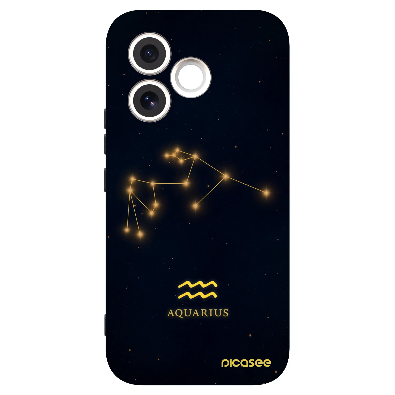 Picasee Honor 600 Lite Hülle - Schwarzes Silikon - AQUARIUS