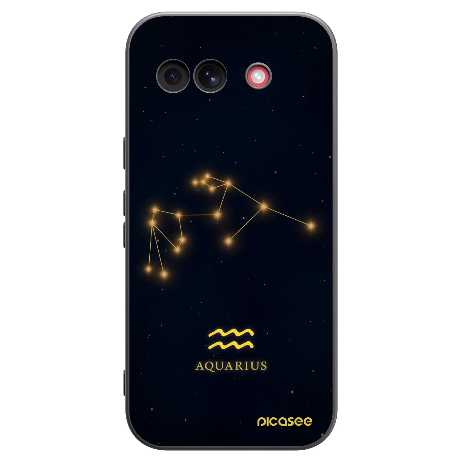 Picasee Google Pixel 10a Hülle - Schwarzes Silikon - AQUARIUS