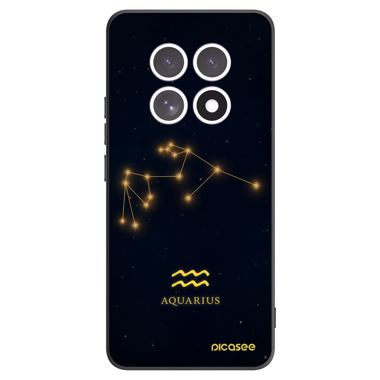 Picasee Xiaomi Redmi Note 15 5G Hülle - Schwarzes Silikon - AQUARIUS