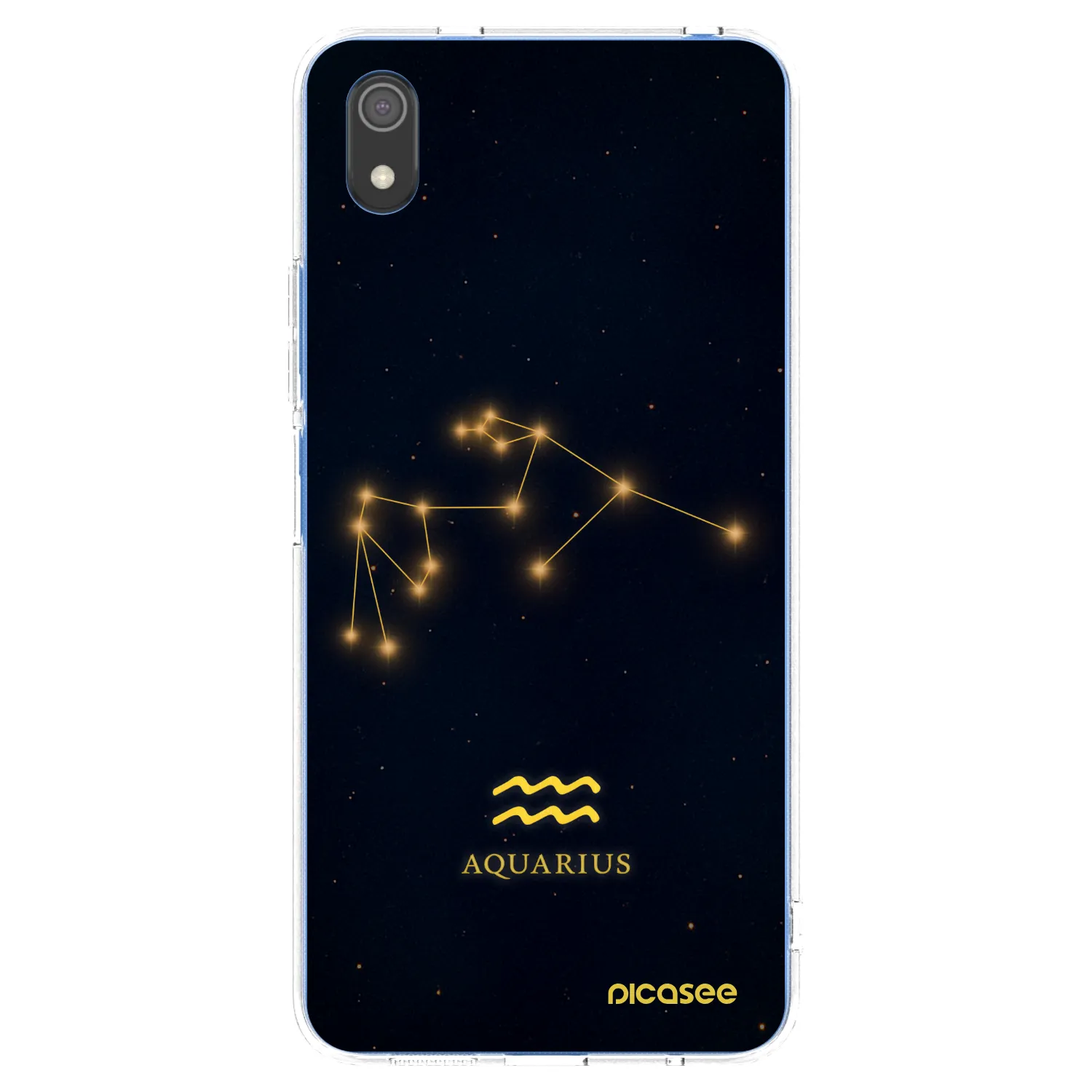 Picasee Xiaomi Redmi 7A Hülle - Transparentes Silikon - AQUARIUS