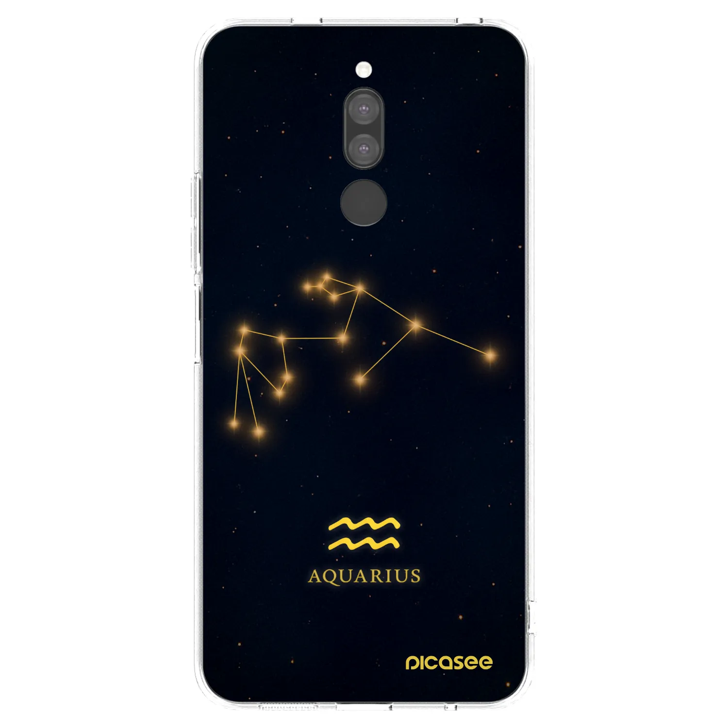 Picasee Xiaomi Redmi 8 Hülle - Transparentes Silikon - AQUARIUS