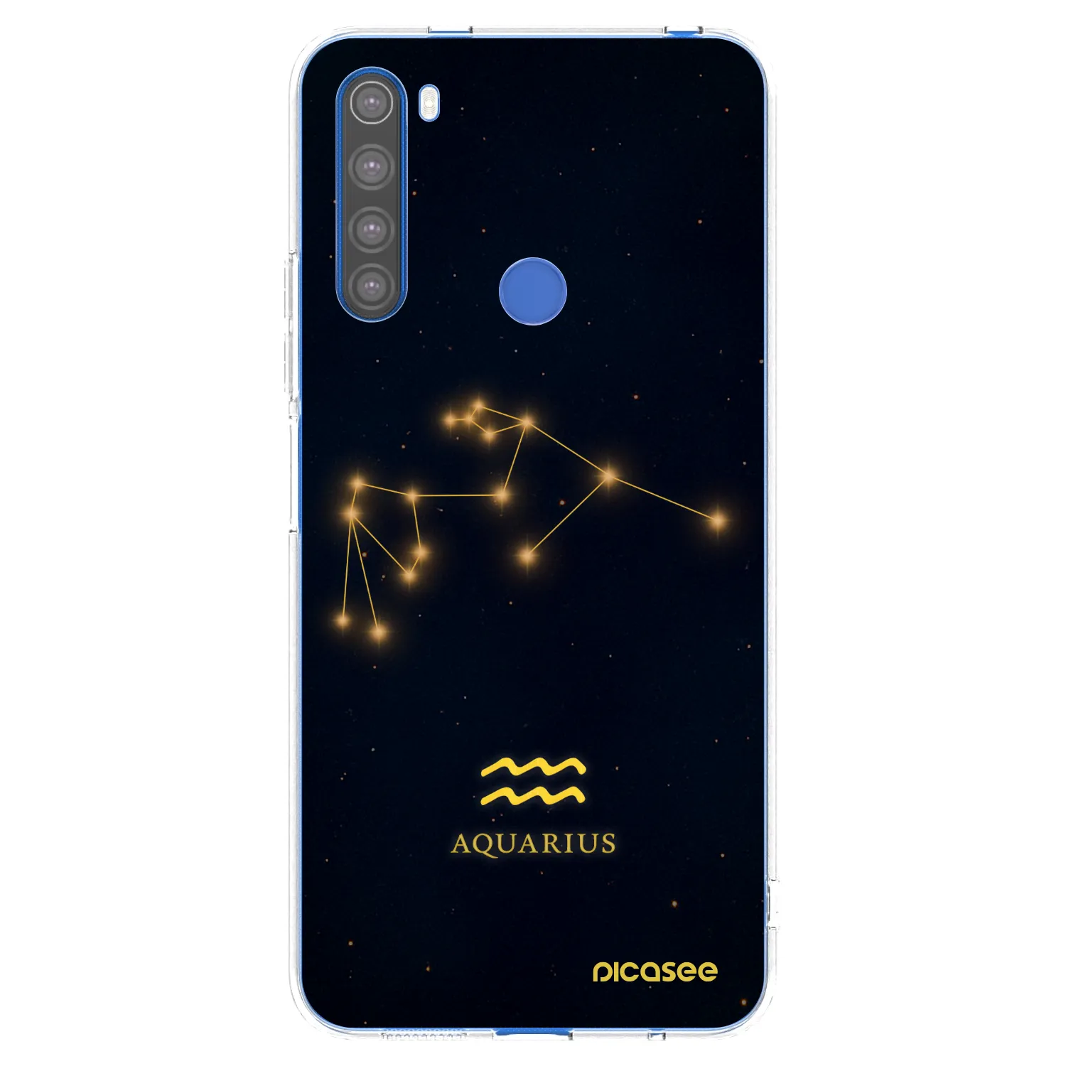 Picasee Xiaomi Redmi Note 8T Hülle - Transparentes Silikon - AQUARIUS