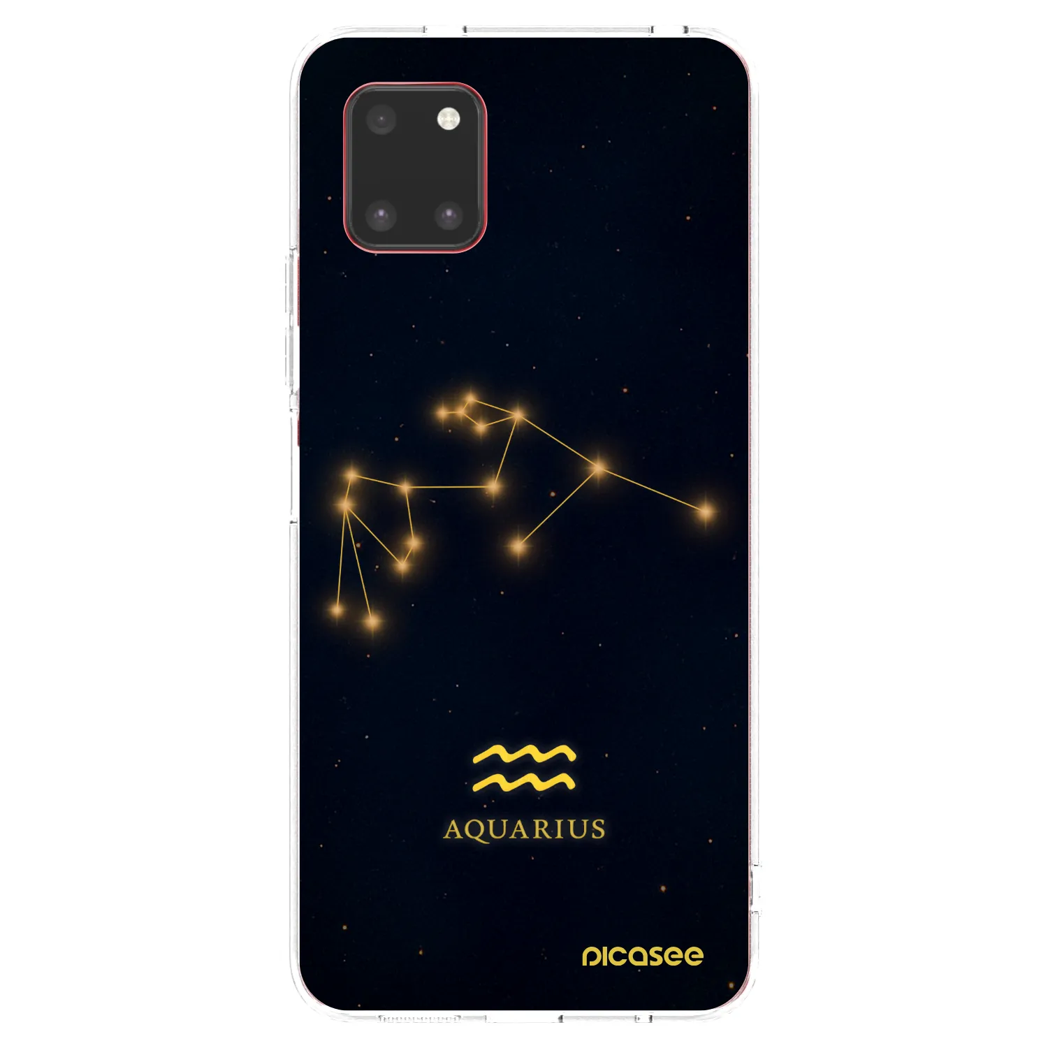 Picasee Samsung Galaxy Note 10 Lite N770F Hülle - Transparentes Silikon - AQUARIUS