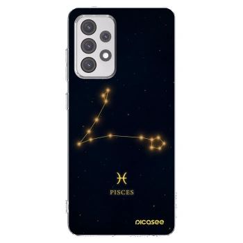 Picasee Samsung Galaxy A52 5G A525F Hülle - Transparentes Silikon - PISCES