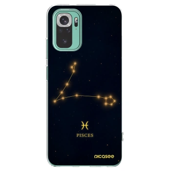 Picasee Xiaomi Redmi Note 10 Pro Hülle - Transparentes Silikon - PISCES