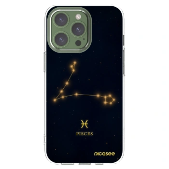 Picasee Apple iPhone 13 Pro Hülle - Transparentes Silikon - PISCES