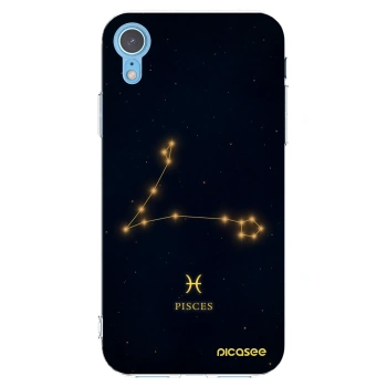 Picasee Apple iPhone XR Hülle - Transparentes Silikon - PISCES