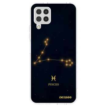 Picasee Samsung Galaxy A22 A225F 4G Hülle - Transparentes Silikon - PISCES
