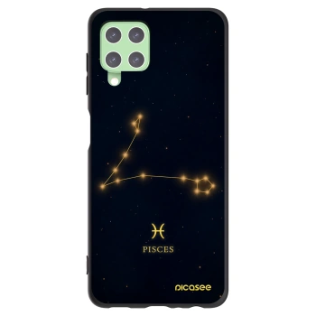 Picasee Samsung Galaxy A22 A225F 4G Hülle - Schwarzes Silikon - PISCES