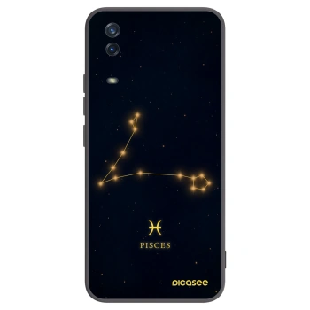 Picasee Vivo Y11s Hülle - Schwarzes Silikon - PISCES