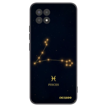 Picasee Realme 8i Hülle - Schwarzes Silikon - PISCES