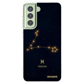 Picasee Samsung Galaxy S21 FE 5G Hülle - Transparentes Silikon - PISCES