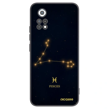 Picasee Xiaomi Poco X4 Pro 5G Hülle - Schwarzes Silikon - PISCES