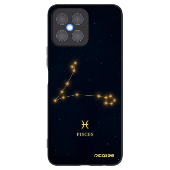 Picasee Honor X8 4G Hülle - Schwarzes Silikon - PISCES