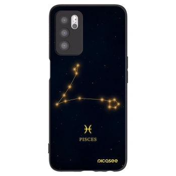 Picasee OPPO A16s Hülle - Schwarzes Silikon - PISCES