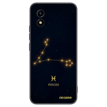 Picasee Vivo Y01 Hülle - Schwarzes Silikon - PISCES