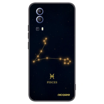 Picasee Vivo Y52 5G Hülle - Schwarzes Silikon - PISCES