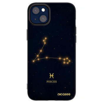 Picasee Apple iPhone 14 Plus Hülle - Schwarzes Silikon - PISCES