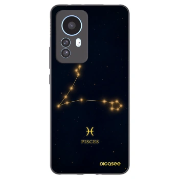 Picasee Xiaomi 12T Pro Hülle - Schwarzes Silikon - PISCES