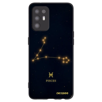 Picasee OPPO A94 5G Hülle - Schwarzes Silikon - PISCES