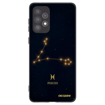 Picasee Samsung Galaxy A73 5G Hülle - Schwarzes Silikon - PISCES