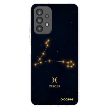 Picasee Samsung Galaxy A73 5G Hülle - Transparentes Silikon - PISCES