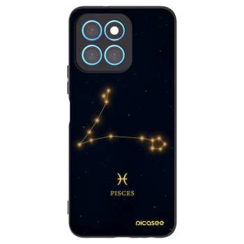 Picasee Honor X8 5G Hülle - Schwarzes Silikon - PISCES