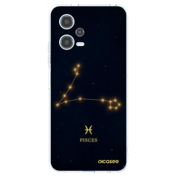 Picasee Xiaomi Redmi Note 12 5G Hülle - Transparentes Silikon - PISCES