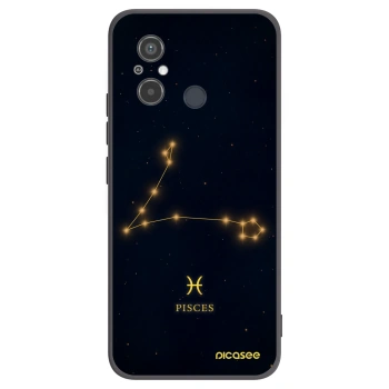 Picasee Xiaomi Redmi 12C Hülle - Schwarzes Silikon - PISCES