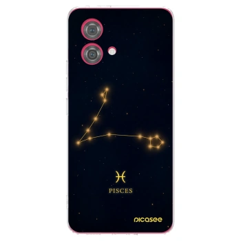 Picasee Motorola Moto G84 5G Hülle - Transparentes Silikon - PISCES