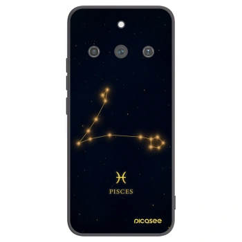 Picasee Realme 11 Pro+ Hülle - Schwarzes Silikon - PISCES