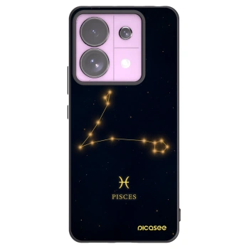 Picasee Xiaomi Redmi Note 13 Pro 5G Hülle - Schwarzes Silikon - PISCES