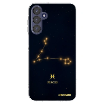 Picasee Samsung Galaxy A15 A155F 4G Hülle - Transparentes Silikon - PISCES