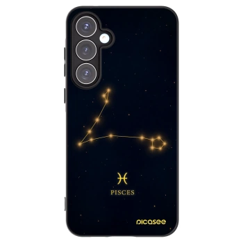 Picasee Samsung Galaxy A55 5G A556B Hülle - Schwarzes Silikon - PISCES