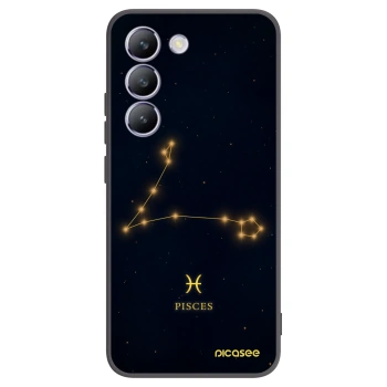 Picasee Vivo V40 SE 5G Hülle - Schwarzes Silikon - PISCES