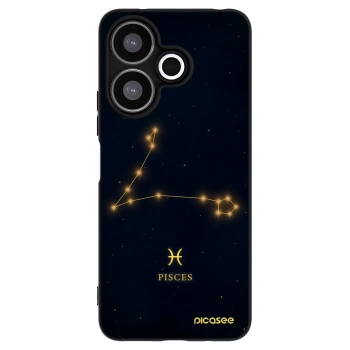 Picasee Xiaomi Redmi 13 4G Hülle - Schwarzes Silikon - PISCES