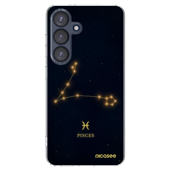 Picasee Samsung Galaxy S25 5G Hülle - Transparentes Silikon - PISCES
