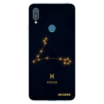 Picasee Huawei Y7 2019 Hülle - Transparentes Silikon - PISCES