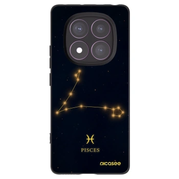 Picasee Xiaomi Redmi Note 14 Pro 4G Hülle - Schwarzes Silikon - PISCES